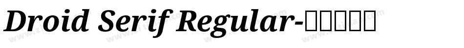 Droid Serif Regular字体转换